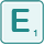 e is 1