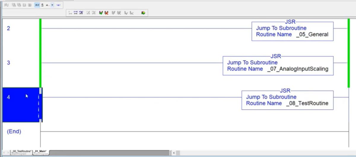 Figure 4 - RSLogix 5000 PLCÂ Programming | Creating JSRÂ Instructions in RSLogix 5000