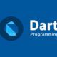 dart programming logo displayed prominently on a blue background, representing a dart mastery training