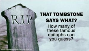 Epitaph Quiz