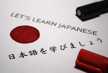 visual representation of learning japanese for beginners, showcasing tools and methods to facilitate understanding