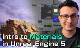 a man showcasing an introduction to learn unreal engine 5, inviting viewers to explore game development possibilities