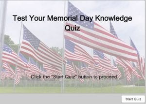 Memrial Day Quiz