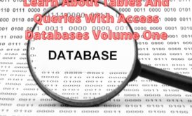 database and magnifying glass