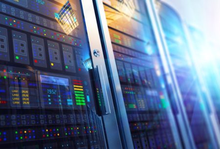 closeup of server controls