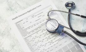 a health insurance application form illustrating the importance of health coverage in medical care