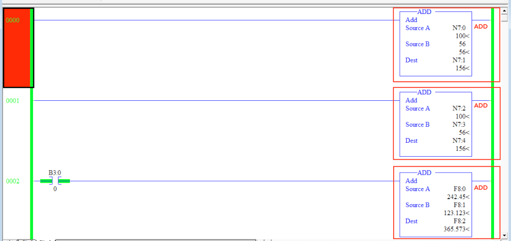 ADDAditionPLCLadderLogicProgrammingRSLogix500Instruction