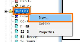 RSLogix 500 - New Data File Creation
