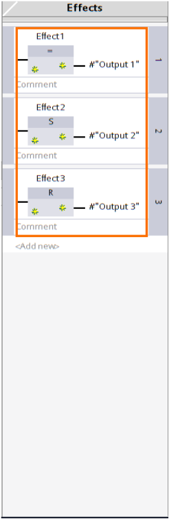 Figure 10 - Siemens PLC Programming | Effect Instructions Examples - Assignment, Set, and Reset Effect Instructions