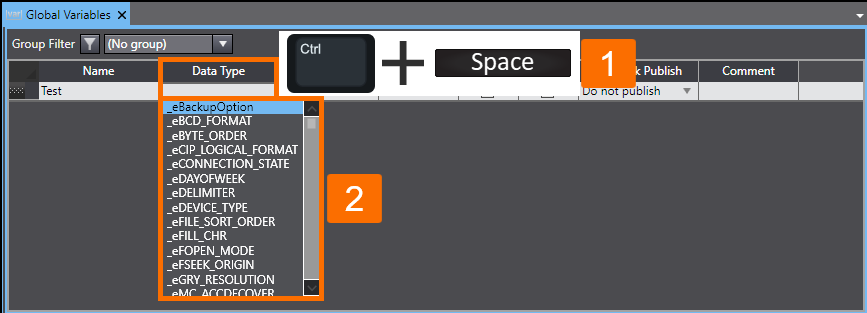 Figure 1.4 - Omron PLC Training | How to apply changes to a global variable