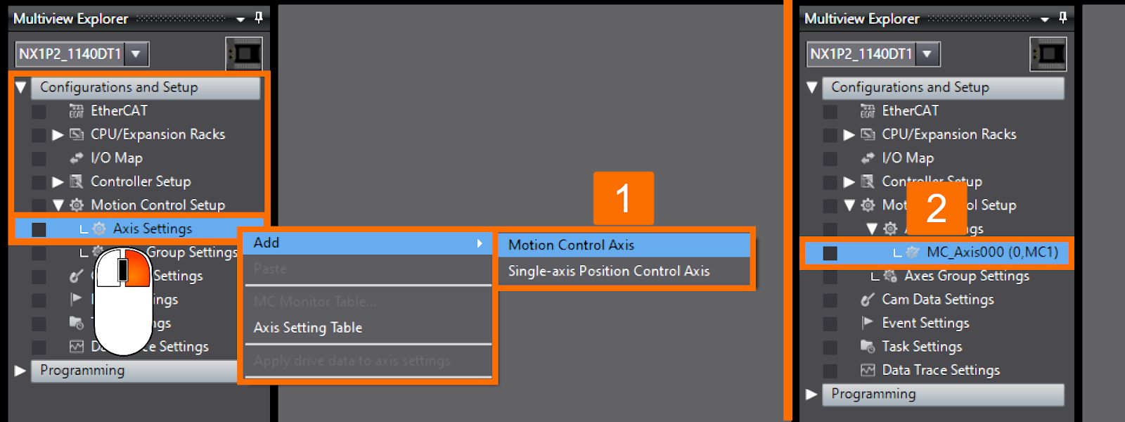 Figure 7.1 - Omron PLCÂ Programming | Creating axis variables