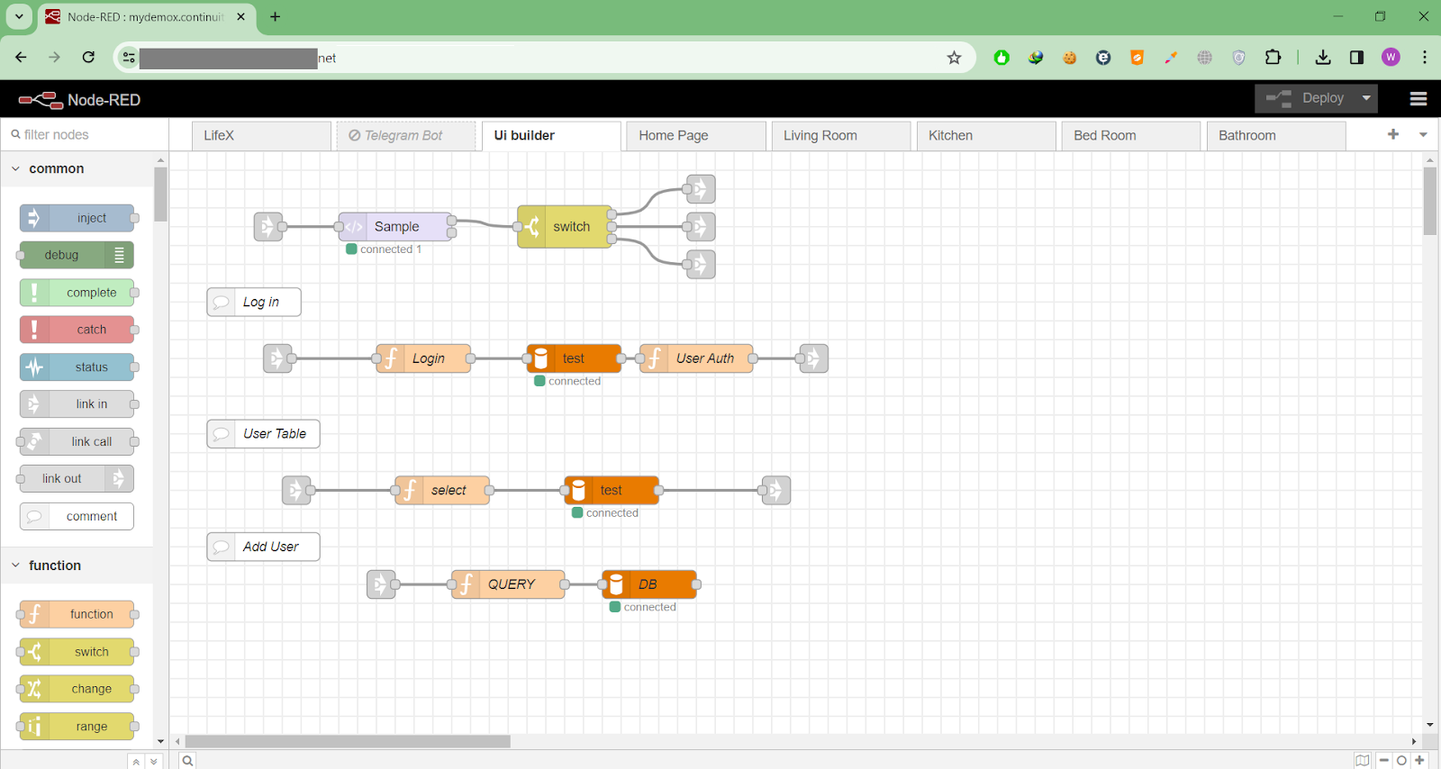 Figure 4.3 – External Access to Node-Red Running on Raspberry Pi